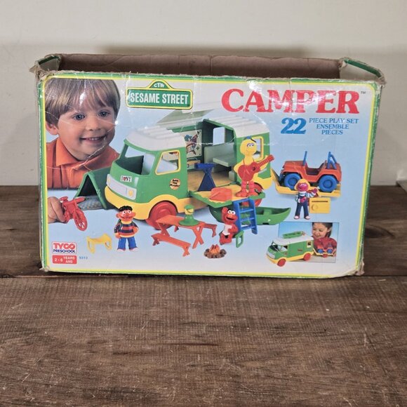 Vintage Sesame Street Tyco Camper Playset Pre-owned, Open-Box - Picture 1 of 14